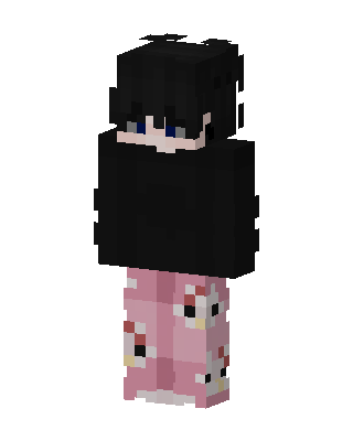 Cozy Pajama Girl skin, 3D preview