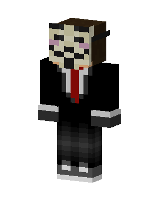 Black Suit Boy skin, 3D preview