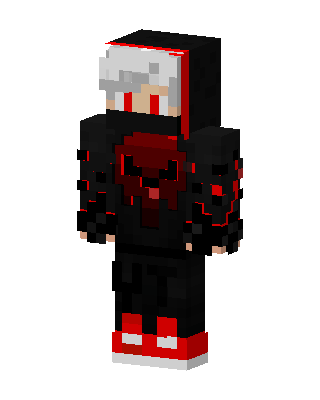Crimson Hoodie skin, 3D preview