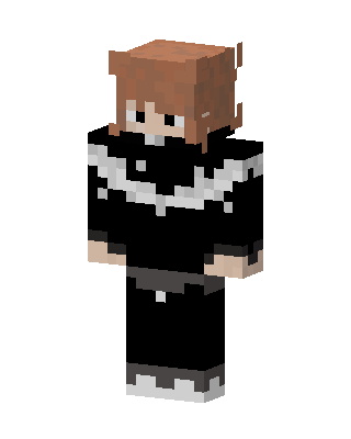 Monochrome Hoodie Boy skin, 3D preview