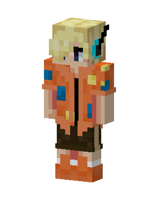Orange Player Boy skin, 3D preview