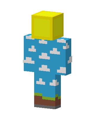 Cloud Pajamas skin, 3D preview