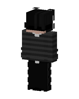 Striped Sweater Boy skin, 3D preview