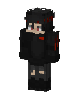 Crimson Hoodie skin, 3D preview