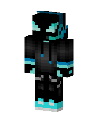 Cyan Shadow Minecraft skin