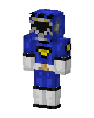 Blue Masked Hero Boy skin, 3D preview