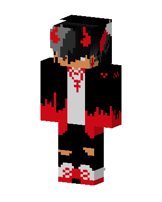 Black Player Boy skin, 3D preview