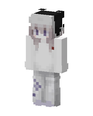 Snowy Hoodie Girl Minecraft cute skin