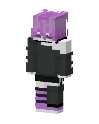 Black E-Girl Minecraft e-girl skin