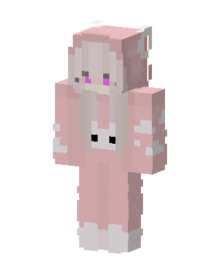 Pink Bunny Onesie Minecraft skin