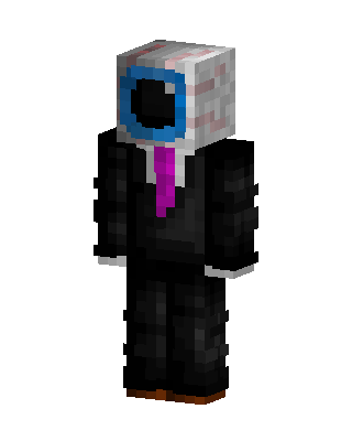 Black Robot Boy skin, 3D preview
