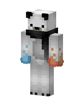 White Panda Minecraft skin