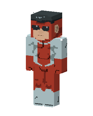 Red Shades Racer skin, 3D preview