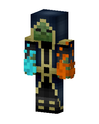 Hooded Elemental Mage Minecraft skin