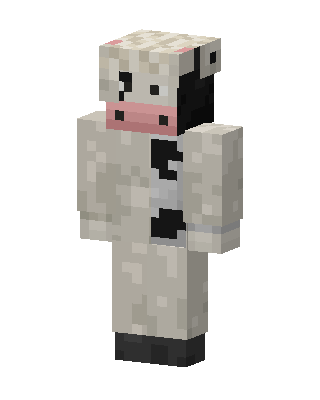 Half Sheep Half Cow skin, 3D preview