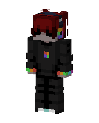 Rainbow Techwear skin, 3D preview