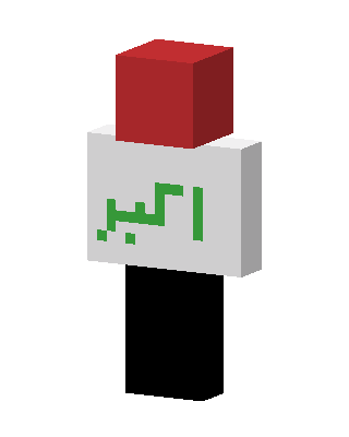 Iraqi Flag Skin skin, 3D preview