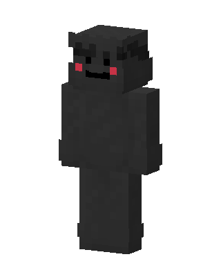 Black Glowing Villain Boy Minecraft Enderman skin
