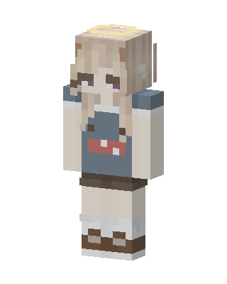 Cozy Cream Girl Minecraft skin