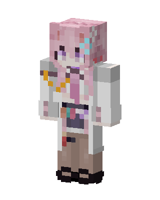 Pink Lab Coat skin, 3D preview