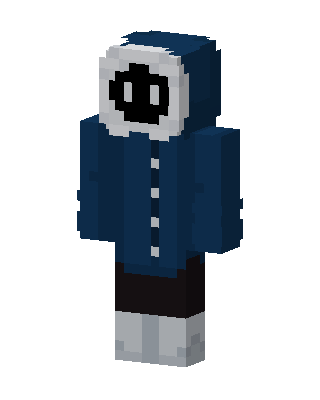 Blue Masked Robot skin, 3D preview