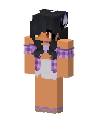 Orange Anime Girl Minecraft skin