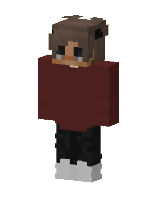Cozy Bear Hoodie skin, 3D preview
