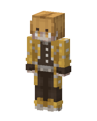 Zenitsu Agatsuma skin, 3D preview