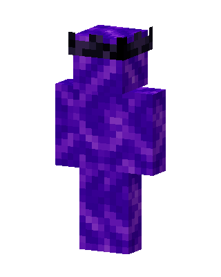Crying Obsidian King Minecraft skin
