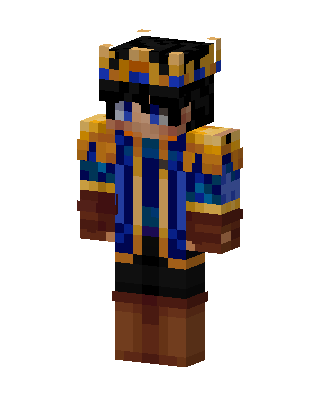 Blue King Minecraft skin