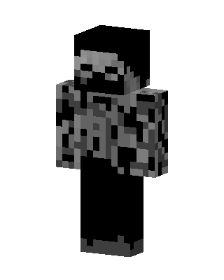 Black Villain Boy skin, 3D preview