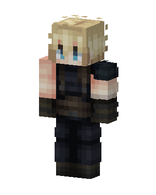 Cloud Strife skin, 3D preview