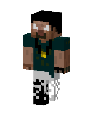 Teal Player Boy Minecraft skin