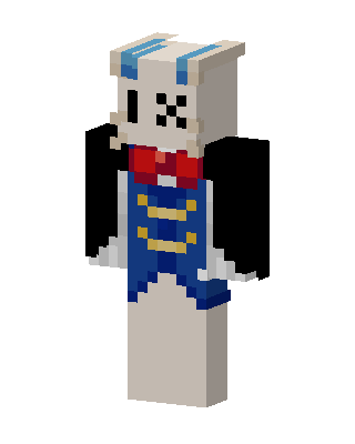 White Toon skin, 3D preview