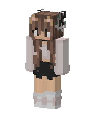 Brown Player Girl skin, 3D preview
