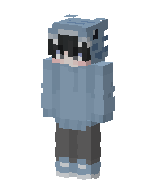 Shark Hoodie skin, 3D preview