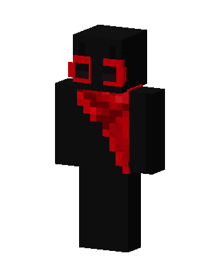 Red Bandana Shadow skin, 3D preview