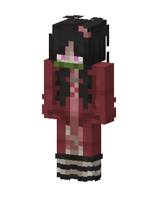 Nezuko Kamado skin, 3D preview