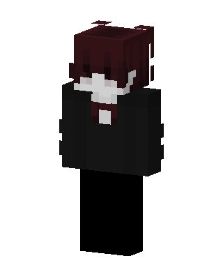 Black Suit Girl skin, 3D preview