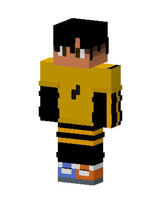 Yellow Sneaker Kid skin, 3D preview
