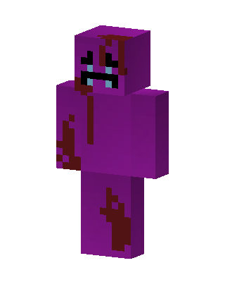 Purple Costume skin, 3D preview