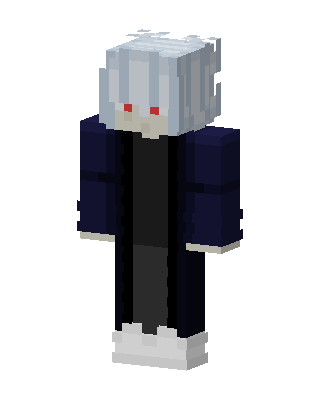 Silver Hair Wanderer skin, 3D preview