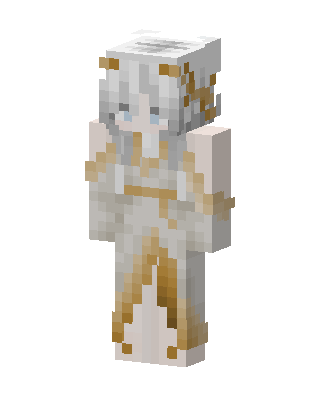 Golden Angel skin, 3D preview