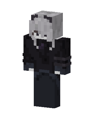 Gothic Wolf Girl skin, 3D preview