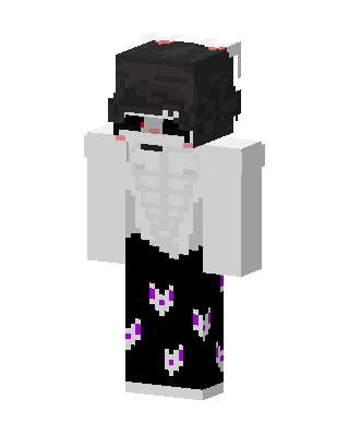 White Skeleton Minecraft e-boy skin