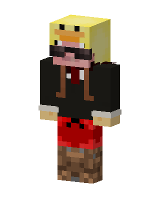 Duck Hood Guy skin, 3D preview