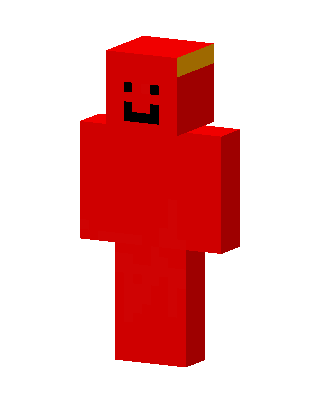 Red Mob Boy skin, 3D preview