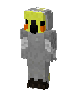 Cockatiel skin, 3D preview