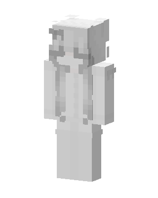 Ghost Girl skin, 3D preview