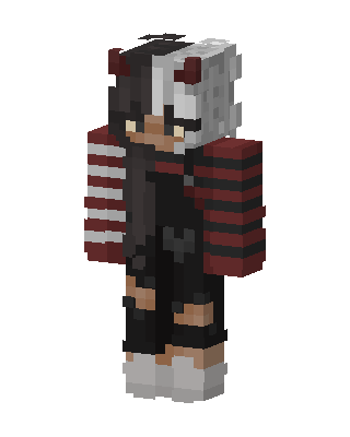 Black Player Boy skin, 3D preview